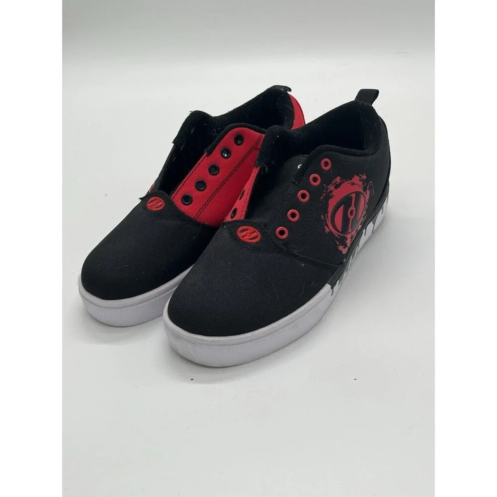 Heelys Men's Pro 20 Drips Wheeled Heel Sneakers Black/Red Youth 6